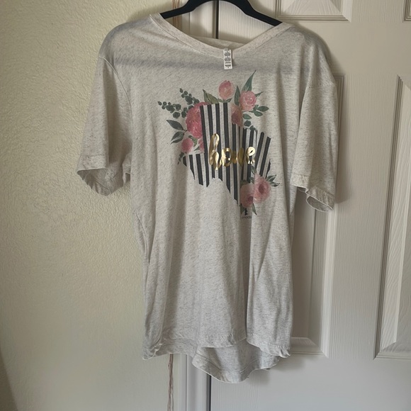 White Texas T-shirt size L - Picture 1 of 2